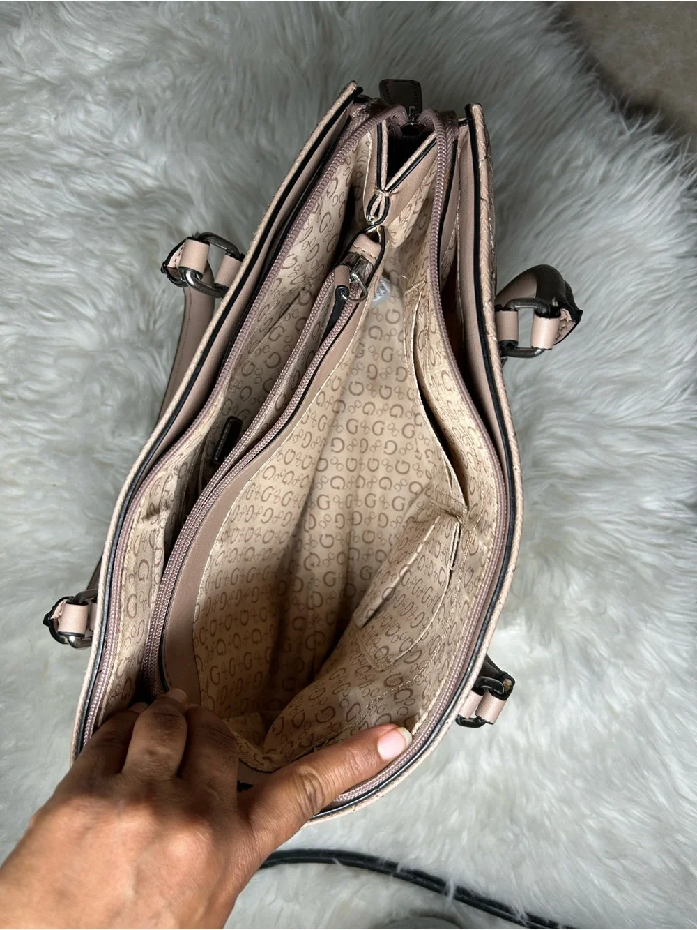 Guess stylish satchel